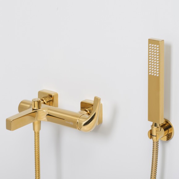 WasserKRAFT Смеситель для ванны с коротким изливом sauer 7101 цвет: золото WasserKRAFT Смеситель для ванны с коротким изливом sauer 7101 цвет: золото