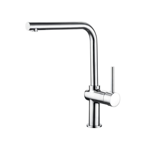 AQG Смеситель для кухни с прямым,круглым поворотным изливом, METROPOL L, хром арт. 05MEL500CR