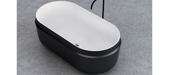 Kolpa-San Ванна BOUL BATHTUB-FS 165X85 BLACK&WHITE арт. 592300