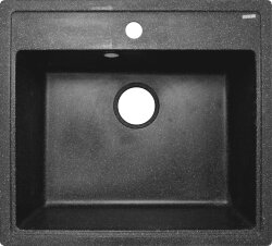 Azario Кухонная мойка Litos 570x505x200 искусственный мрамор, черная Litos арт. CS00078325