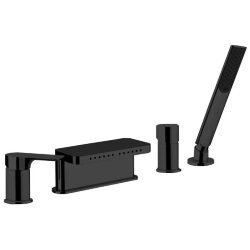 Remer Смеситель на борт ванны Infinity I06NO черный матовый Remer Смеситель на борт ванны Infinity I06NO черный матовый