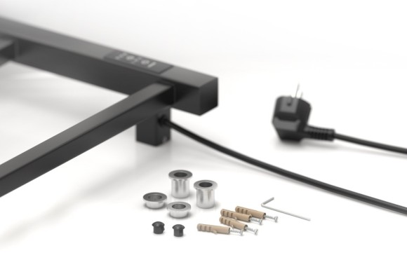 Электрический полотенцесушитель Формат 26 600х500 левый (чёрный) Стилье арт. 17527-6050 Электрический полотенцесушитель Формат 26 600х500 левый (чёрный) Стилье арт. 17527-6050