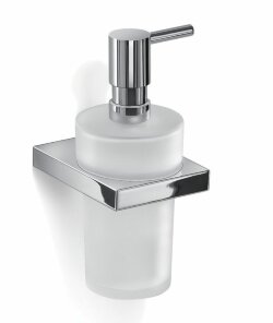 Gedy Настенный стеклянный дозатор Lanzarote, хром арт. A381(13)