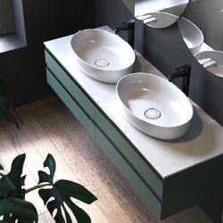 Kolpa-San Тумба под раковину 1500мм арт. KPSAOA150Brown