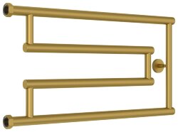 Водяной полотенцесушитель High-Tech+ model "G" 320х650 (матовое золото) Сунержа арт. 032-4051-3265 Водяной полотенцесушитель High-Tech+ model "G" 320х650 (матовое золото) Сунержа арт. 032-4051-3265