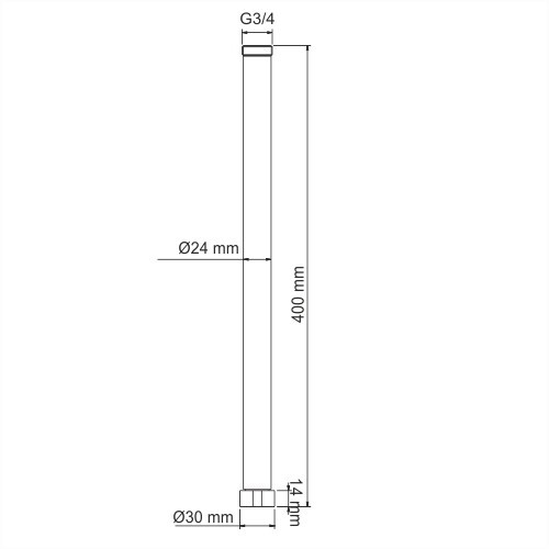 WasserKRAFT Удлинитель для душевого комплекта a210 цвет: черный