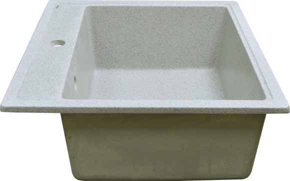 Azario Кухонная мойка Litos 570x505x200 искусственный мрамор, светло серая Litos арт. CS00078328 Azario Кухонная мойка Litos 570x505x200 искусственный мрамор, светло серая Litos арт. CS00078328