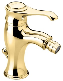 Emmevi однорычажный смеситель для биде с донным клапаном, Tiffany, золото арт. 6004/OR Emmevi однорычажный смеситель для биде с донным клапаном, Tiffany, золото арт. 6004/OR