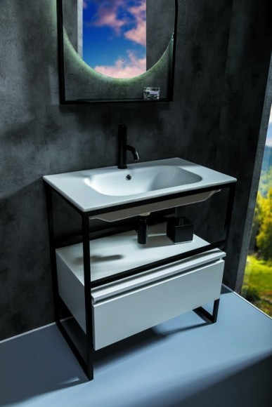 Boheme ящик под консоль 80 white, 1 полка, Loft арт. 894-080-W