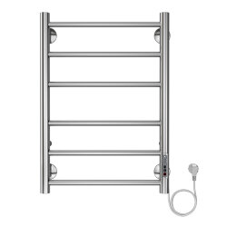 Azario Полотенцесушитель электрический 400/600 6 секций, диммер справа, хром, Parma арт. AZ10846