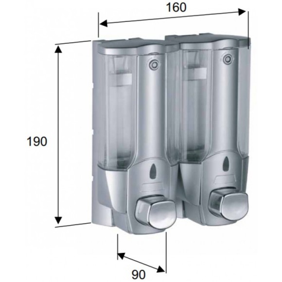 Remer Дозатор для жидкого мыла Universal RB602CR, цвет: хром
