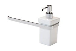 STIL HAUS полотенцедержатель + керамический дозатор хром - белая керамика Mizar, арт. MZ69D(08-BI) STIL HAUS полотенцедержатель + керамический дозатор хром - белая керамика Mizar, арт. MZ69D(08-BI)