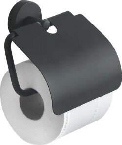 Gedy Бумагодержатель с крышкой Eros, черный арт. 2325(14)