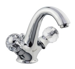 Emmevi смеситель с донным клапаном для раковины, Deco Classic, хром арт. 12013/CR Emmevi смеситель с донным клапаном для раковины, Deco Classic, хром арт. 12013/CR