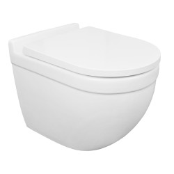 Azario Подвесной унитаз 520х360х410 безободковый, с быстросъемным сиденьем микролифт, Fora - AZ-0017 E-R