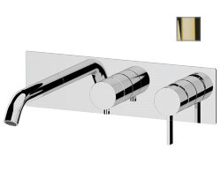Remer Смесителей для ванны и душа Metrica MC54D3DO скрытого монтажа, золото глянцевый Remer Смесителей для ванны и душа Metrica MC54D3DO скрытого монтажа, золото глянцевый