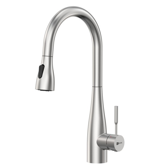 Смеситель для кухни с вытяжным изливом, Lemark Expert, сталь арт. LM5084S