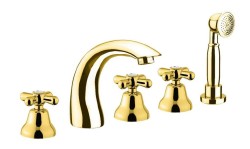 Webert смеситель на борт ванны, Armony, AM730401010 цвет: золото Webert смеситель на борт ванны, Armony, AM730401010 цвет: золото