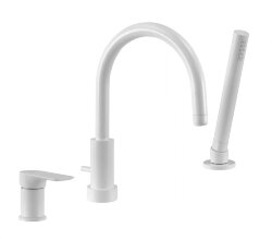 Remer Смеситель на борт ванны (белый матовый) Infinity I07BO Remer Смеситель на борт ванны (белый матовый) Infinity I07BO