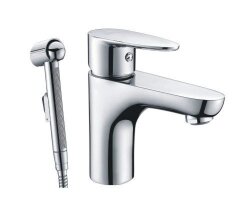 WasserKRAFT Смеситель для раковины с гигиенической лейкой leine 3508 цвет: хром