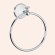 Tiffany World Полотенцедержатель "кольцо" 22.5см., подвесной, Harmony, белый/хром TWHA015bi/cr