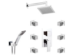 Remer Душевой комплект Qubika Q937S02, цвет: хром