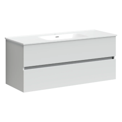 Sancos Тумба подвесная Urban 1190х450х550, c двумя ящиками оснащенными доводчиками, белый глянец, арт. UR120-1W