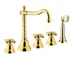 Webert смеситель на борт ванны, Armony, AM730402010 цвет: золото Webert смеситель на борт ванны, Armony, AM730402010 цвет: золото