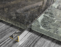 Г-образный профиль из хромированной латуни Н= 3/4,5/6/8/10/12,5/15/17,5/22/25/30 мм арт. KJ