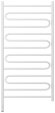 Электрический полотенцесушитель Элегия 3.0 1200х600 МЭМ левый (матовый белый) Сунержа арт. 30-5818-1260