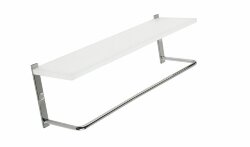 STIL HAUS полка из оргстекла с полотенцедержателем, длина 40 см хром Mizar, арт. 1077(08) STIL HAUS полка из оргстекла с полотенцедержателем, длина 40 см хром Mizar, арт. 1077(08)