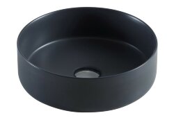 Azario Раковина 355х355х120 накладная, круглая, темно-серая арт. AZ-3134 MDG