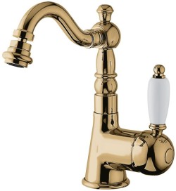 Emmevi однорычажный смеситель для биде (излив 14,5 см), с донным клапаном, Laguna, бронза арт. 40514/BR Emmevi однорычажный смеситель для биде (излив 14,5 см), с донным клапаном, Laguna, бронза арт. 40514/BR