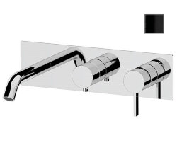 Remer Смесителей для ванны и душа Metrica MC54D3CFP скрытого монтажа, черный глянец Remer Смесителей для ванны и душа Metrica MC54D3CFP скрытого монтажа, черный глянец