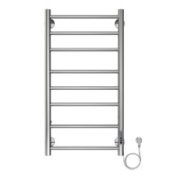 Azario Полотенцесушитель электрический 400/800 8 секций, диммер справа, хром, Parma арт. AZ10848