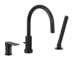 Remer Смеситель на борт ванны (черный матовый) Infinity I07NO Remer Смеситель на борт ванны (черный матовый) Infinity I07NO