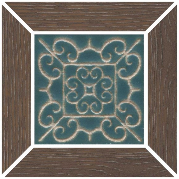 Декоративная плитка Тровазо 13x13см, наборный коричневый светлый матовый Kerama Marazzi арт. ID154