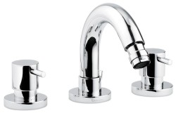 Emmevi двухрычажный смеситель для биде на 3 отверстия с донным клапаном, Piper, хром арт. 45034/CR Emmevi двухрычажный смеситель для биде на 3 отверстия с донным клапаном, Piper, хром арт. 45034/CR