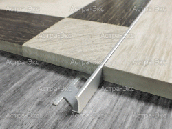 Г-образный напольный профиль из алюминия 3/4,5/6/8/10/12,5/15/17,5/22/30 мм арт. TR AS