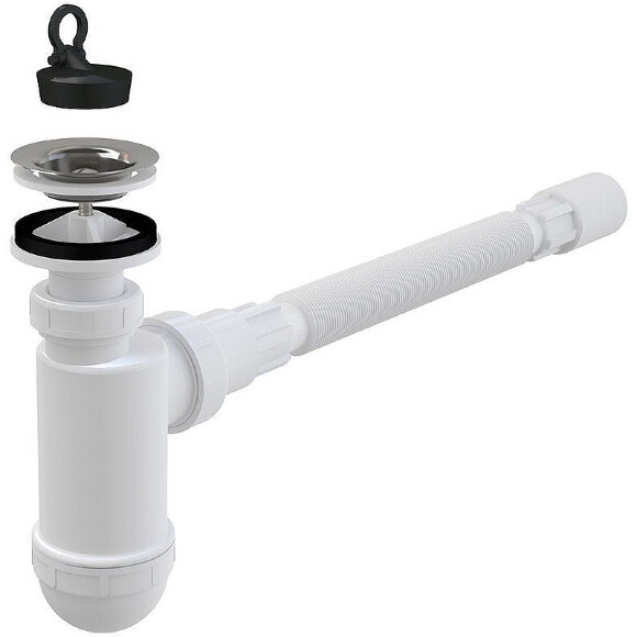Alcaplast Сифон для раковины (a41+a71), белый арт. AG2105123710