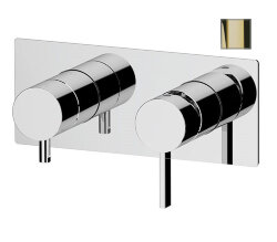 Remer Смеситель для ванны и душа Metrica MC93ZDO скрытого монтажа, золото глянцевый Remer Смеситель для ванны и душа Metrica MC93ZDO скрытого монтажа, золото глянцевый