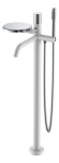 Boheme смеситель напольный white diamond chrome, Stick арт. 129-WCR