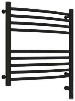 Электрический полотенцесушитель Богема 3.0 выгнутая 500х500 МЭМ правый (матовый чёрный) Сунержа арт. 31-5803-5050