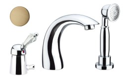 Fiore Комплект смесителя на борт ванны (излив 13,2 см), на 3 отверстия, с набором для душа, Imperiale Sky, 82ZZ5105 цвет: бронза Fiore Комплект смесителя на борт ванны (излив 13,2 см), на 3 отверстия, с набором для душа, Imperiale Sky, 82ZZ5105 цвет: бронза