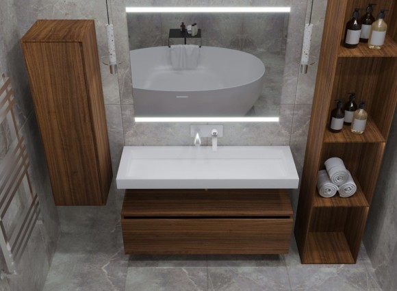 Boheme ящик под столешницу 120см dark oak vallessi uno-s, Flat арт. 897-120-D