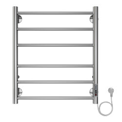 Azario Полотенцесушитель электрический 500/600 6 секций, диммер справа, хром, Parma арт. AZ10856