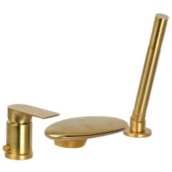 Remer Смеситель на борт ванны (золото шлифованное) Infinity I07UFBG Remer Смеситель на борт ванны (золото шлифованное) Infinity I07UFBG