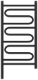 Электрический полотенцесушитель Элегия 3.0 800х400 МЭМ левый (тёмный титан муар) Сунержа арт. 15-5818-8040