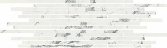 Italon Мозаика Invisible White Strip Lux Ret 26x75, под мрамор Charme deluxe - 610110000640