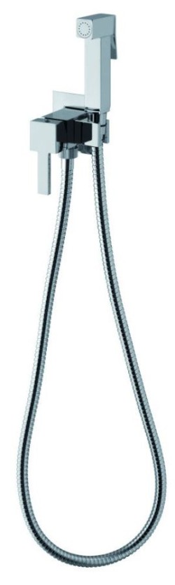 Emmevi комплект гигиенического душа со смесителем для горячей и холодной воды (ручной душ), черный арт. 176/NEO